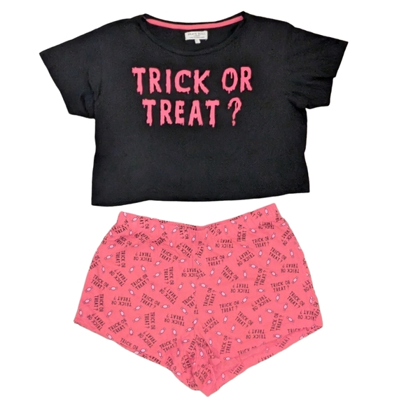 🌞 3/$15 - ASOS Brave Soul Halloween Trick or Treat PJs, Size L - Picture 1 of 10